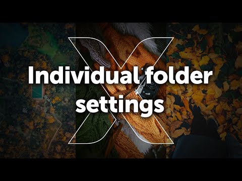 Customized folder settings