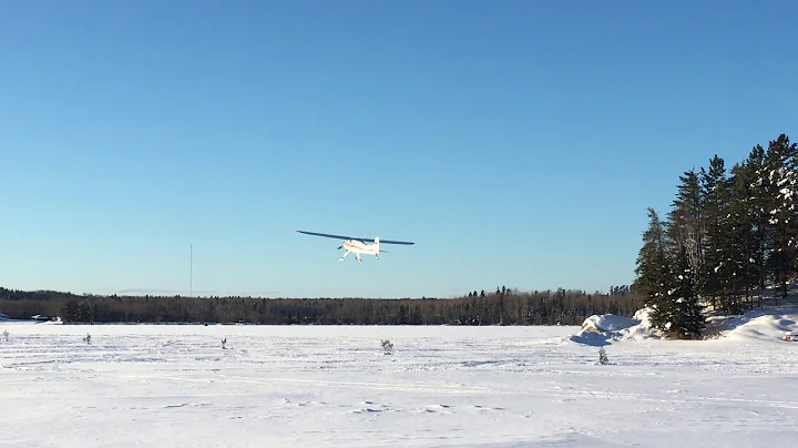 Amos Esh plane takeoff on Beaver Lake