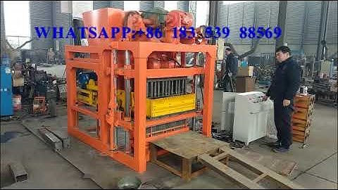 QT4 28 semi automatic cement hollow block production line, block maker machine