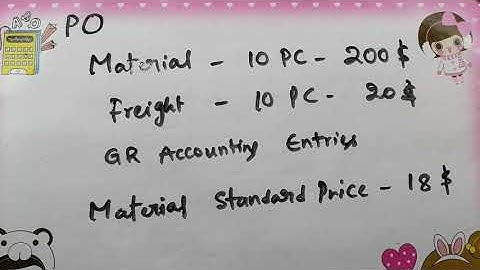 Interactive SAP Interview Question 4 #GoodsReceipt #FreightCharges #AccountingEntries #StandardPrice