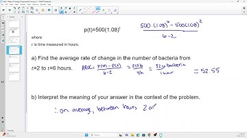 U6L8   Rate of Change of Exponential Functions