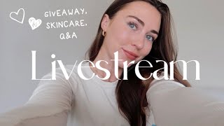 LIVESTREAM Hangout 💛 GIVEAWAY, Skincare + Q&A!