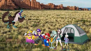 Wario, Waluigi, Mario, Squidward, Hilda & Roxie Dies By Utahraptor While Camping In The Grasslands