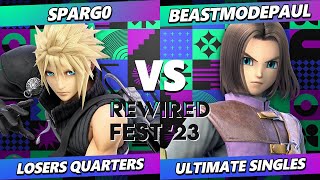 ReWired Fest 2023 Top 8 - Spargo (Cloud) Vs. BeastModePaul (Hero) Smash Ultimate - SSBU