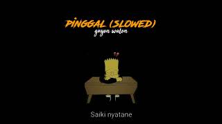 pinggal - guyon waton (lirik + slowed)