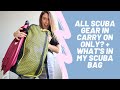 ALL SCUBA GEAR IN CARRY ON ONLY? Aqua Lung Explorer Bag
