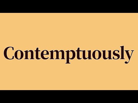 Video: Ako použiť slovo pohŕdavý?