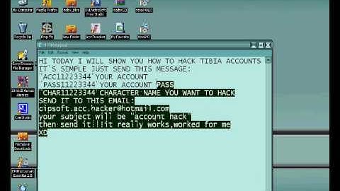 How To hack tibia account