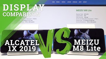 Screen Test ALCATEL 1X 2019 vs MEIZU M8 Lite | Display Comparison