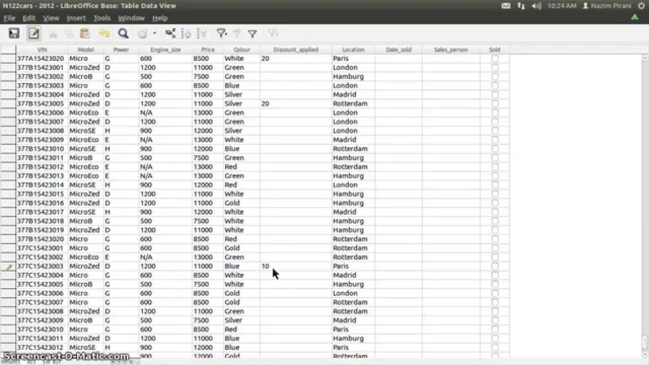 openoffice base edit existing form