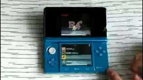 Nintendo R4itt 3DS first flash R4itt that cracked 3DS console.avi
