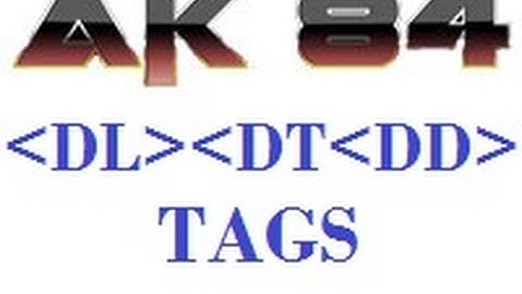 html 5 tutorial in hindi 45 dl dt and dd tag