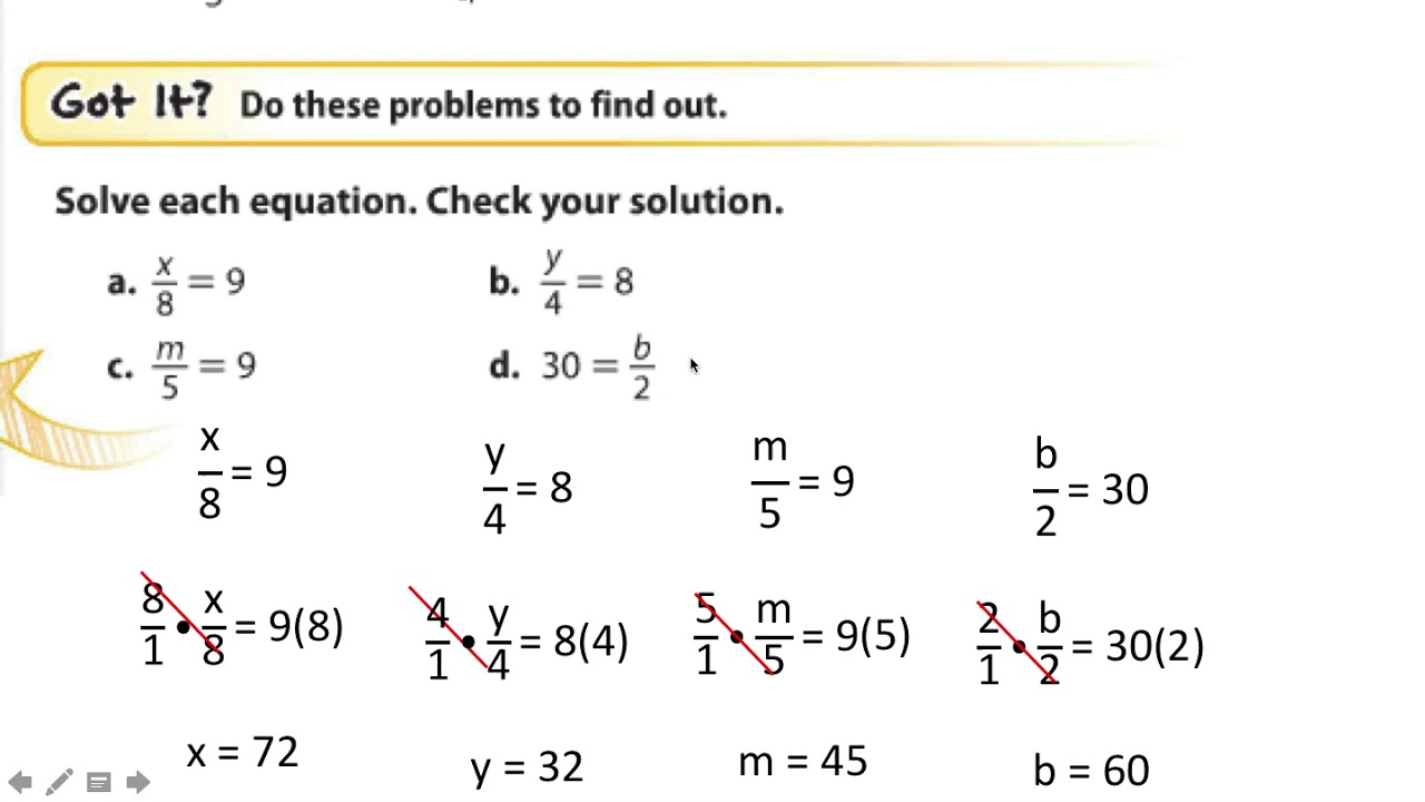 Solve and Write Division Equations Video Lesson - YouTube