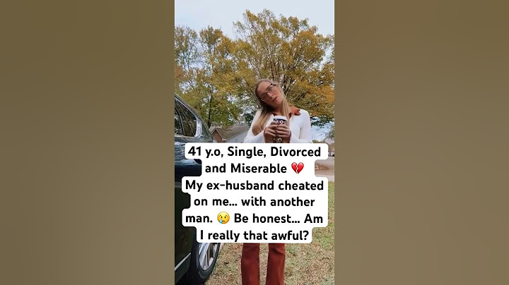 Ex-Husband left me for a MAN, 41 y.o, single, divorced, and miserable 😩 #divorcedlife #datingover40