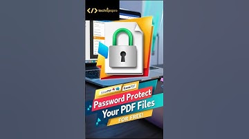 How to Password Protect Your PDF Files (Free & Easy!)  #techtipspro
