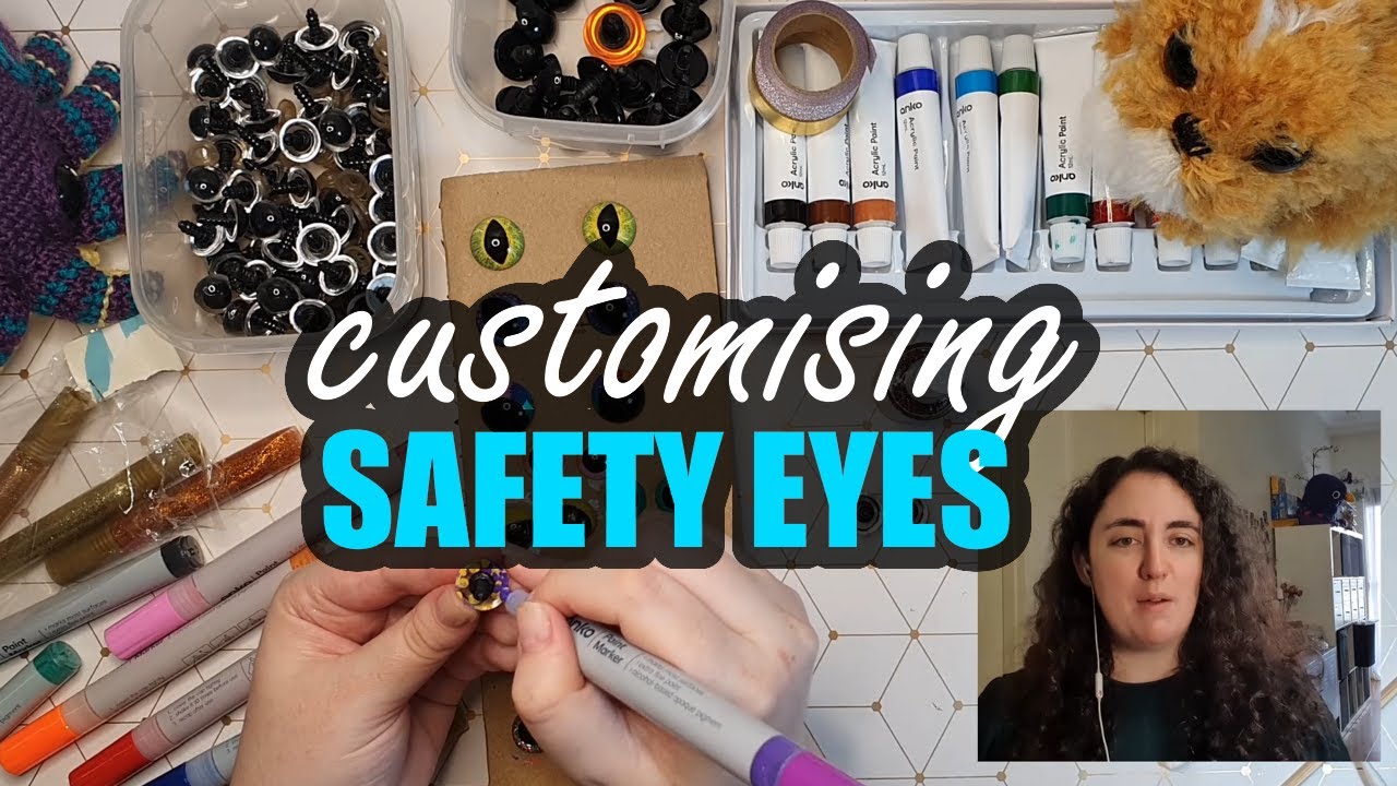 How to cut felt with your Cricut - Felt eyes for Crochet, knitting,  amigurumi animals safety eyes 