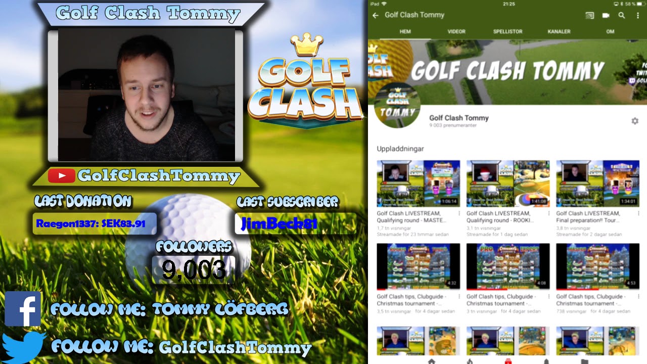 Golf Clash, 9K Sub mark! THANK YOU - Giving away 1000 gems! tutorialspoint