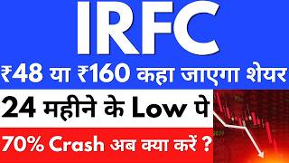 24 महीने के Low पे अब क्या करें ?😭IRFC share latest news🔴Irfc share latest news today🔴IRFC sharenews