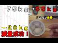 【ダイエット】短期間で-20kgの減量に成功しました【食事制限のみ】