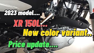 Full review.... 2023 Honda XR 150L.... New color at price update...