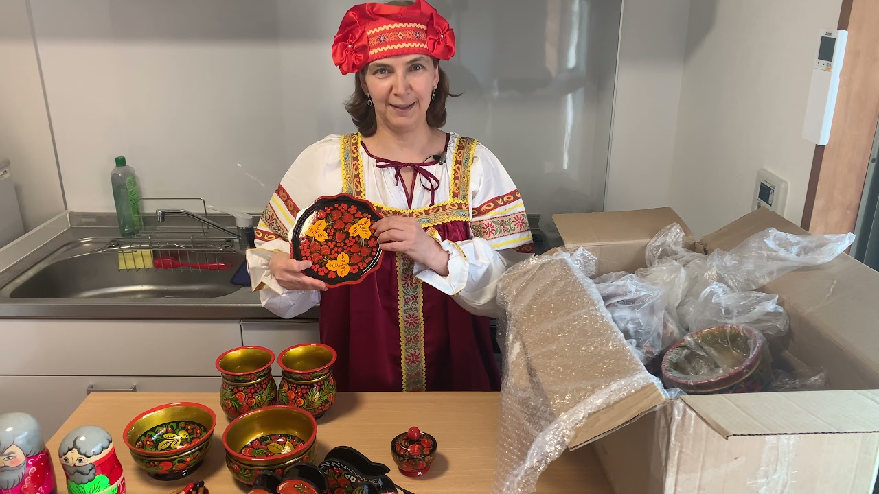 ロシアの食器のホフロマ Youtube