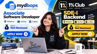 2 IN 1 JOB UPDATE🔥| Mydbops + Club | Freshers & 0–2 Years | Backend Developer Jobs | Off Campus 2026 screenshot 5