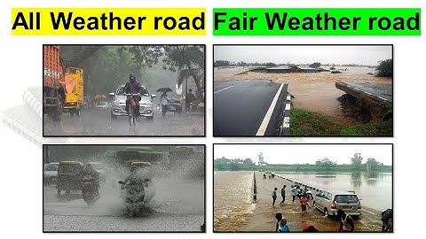 Classification of Roads || All-weather roads || Fair-weather roads