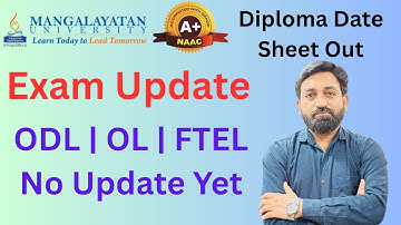 Mangalayatan University ODL OL FTEL Exam Update | Official News