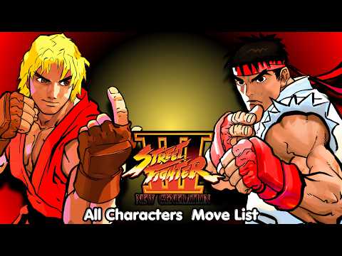 Street Fighter III: New Generation - All Characters Move List