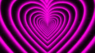 Neon Heart | Heart Tunnel | 💗 Pink Heart 💗 | Love | Background Video | Сердечки Фон | Футажор