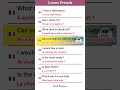 Learn French Fast 🇫🇷 | Beginner Speaking Practice