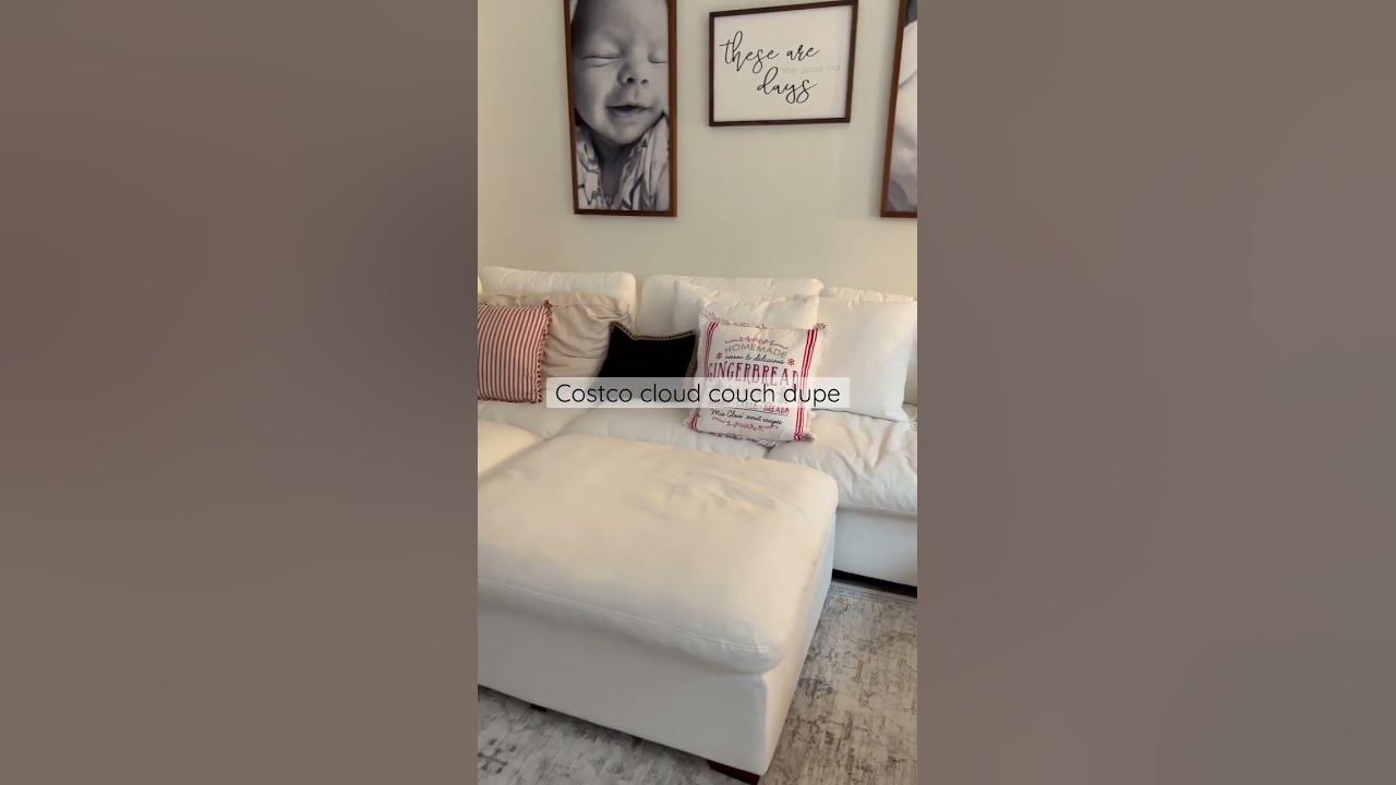 Check out the Costco cloud couch dupe! I’ve had it for 3 months and