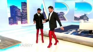 Todrick Hall Teaches Harry Connick Jr How To Walk In Kinky Boots