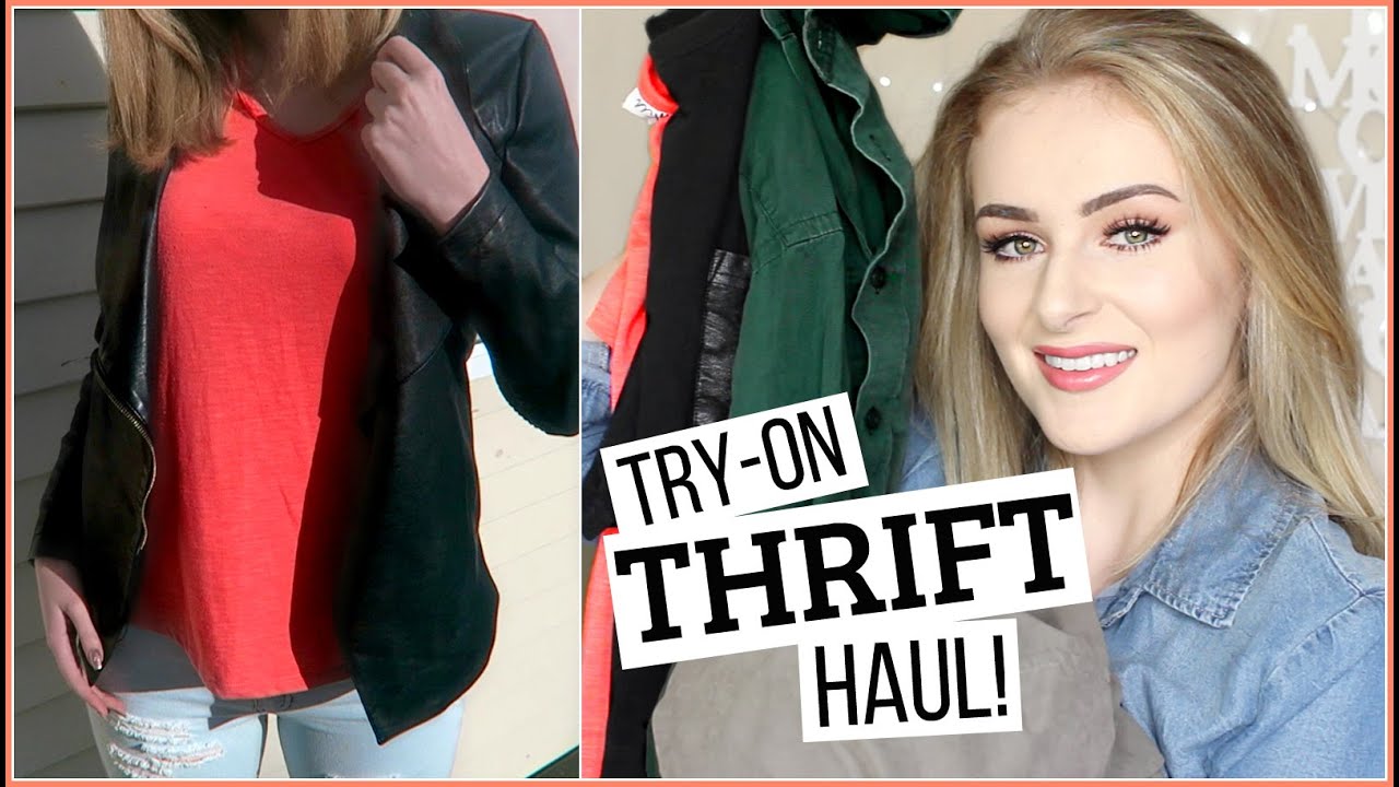 THRIFT HAUL + TRY ONS // My tips for op-shopping! - YouTube