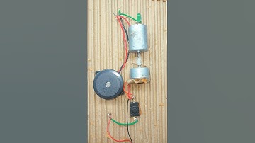 New energy generator buzzer sound testing • dc motor #youtubeshorts #tech #experimnent #diy