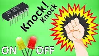KNOCK SWITCH Circuit Using 4017 IC DIY (Breadboard Tutorial)