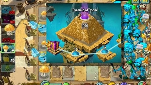 Plants Vs Zombies 2 - Endless - Pyramid Of Doom - 1050 Stage - Perfect Strategy