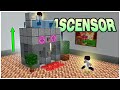 Como hice mi ASCENSOR 🛗 RAPIDO, COMPACTO y FACIL! ✅ cubre distintas alturas MINECRAFT