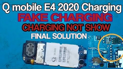 Q mobile e4 2020 charging ic jumper problem solution / China mobile fake charging solution