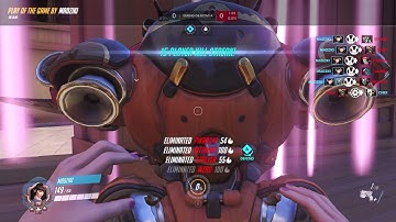 Funny dva quintuple kill Hanamura