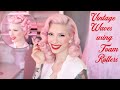 Vintage Waves Tutorial - using foam rollers! Overnight set & brush out