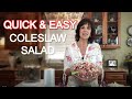 Full Tutorial - How to Make Coleslaw Salad in 15 Minutes (Or Less!)