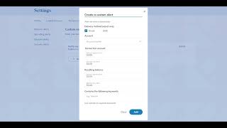 Online Banking: Setting Up Alerts