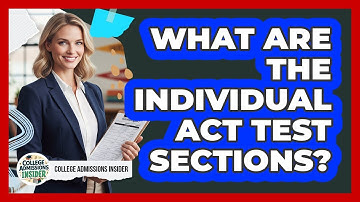What Are the Individual ACT Test Sections?
