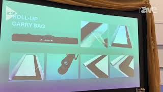 InfoComm 2026: Draper Shows Off UFS Lite Lightweight Portable Folding Projector Screen