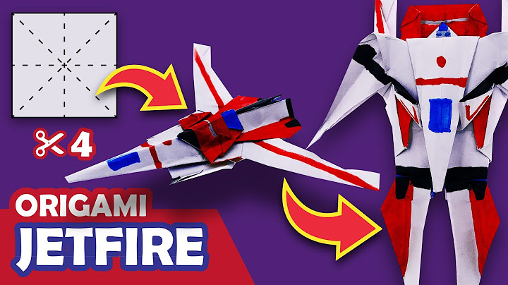 How to make a Transforming Autobot JETFIRE Origami Transformer