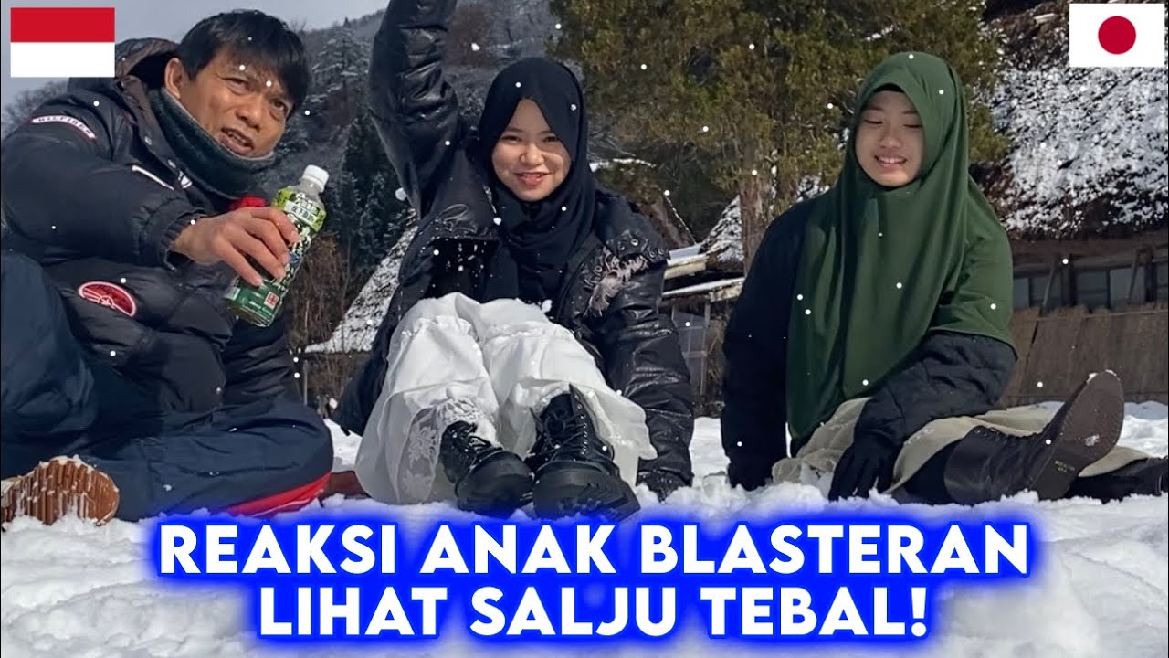 REAKSI ANAK2 PERTAMA LIHAT SALJU TEBAL