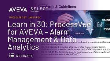 Learn in 30: ProcessVue for AVEVA – Alarm Management & Data Analytics