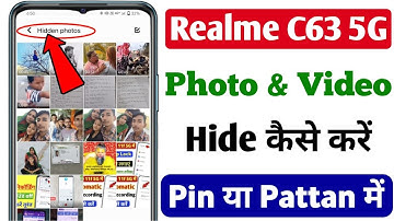 Realme C63 5g me photo our video hide kaise kare | how to hide photo in Realme c63 5g
