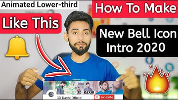 Make subscribe bell intro In Wondershare Filmora l make subscribe bell intro like 3D Kaxhi